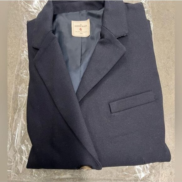Gap The Academy Blazer Blue Size 6 Classic Academia Preppy more blue than photos - Picture 5 of 14